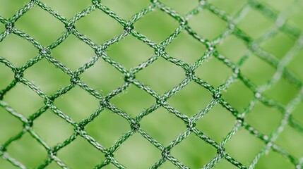 Fototapeta premium Green net texture, close-up, blurred background, nature