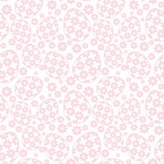 Seamless vector illustration print pattern with Easter eggs decorative background for paper, pack, textile etc
