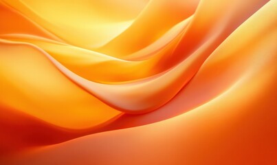 Abstract minimalist image of vibrant orange and yellow tones blending softly across a textured canvas. Dynamic light enhances warmth,