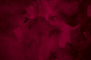Black dark purple red burgundy wine magenta maroon plum watercolor water. Abstract art colorful...