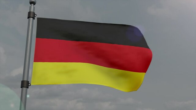 germany country flag waving