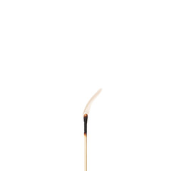 Matchstick with a Subtle Steady Flame Isolated on Transparent Background