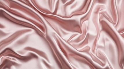 Fototapeta premium A luxurious satin fabric background in bright pink with gentle waves