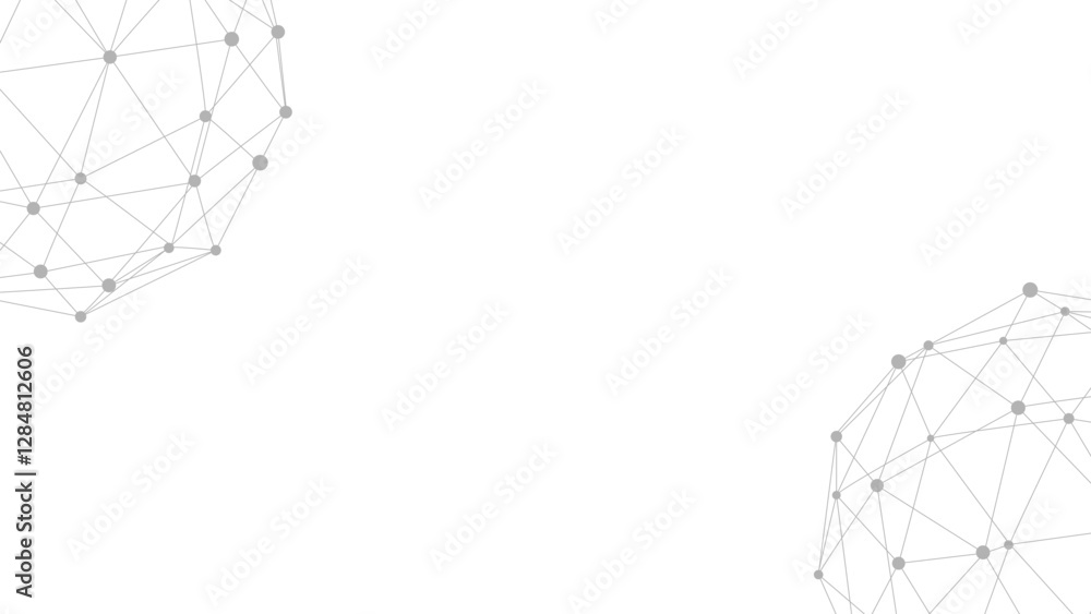 Poster Technology abstract background. Dots connected by lines. Minimalist mesh backdrop. Abstract polygonal shape.