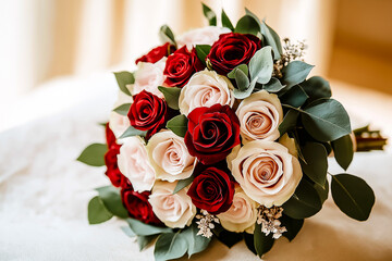 Classic Red and Pink Rose Bouquet &ndash; Perfect for Florist Websites and Luxury Campaigns in China