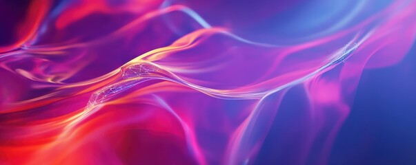 Abstract colorful waves in motion with soft light and gradient hues