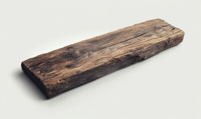 Rustic wooden plank with deep grain patterns and weathered textures, embodying vintage charm