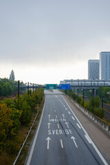 Highway to Sweden: Border Crossing Near Malmö