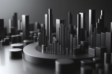 abstract 3d city background