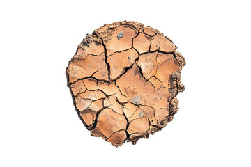 Naklejka premium Dried Cracked Earth Drought Texture Soil