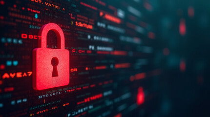 Cyber ​​security and data protection, internet network security, protect business and financial transaction data from cyber attack, user private data security encryption	