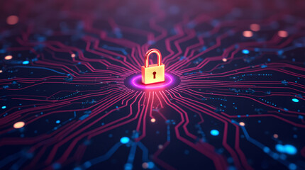 Cyber ​​security and data protection, internet network security, protect business and financial transaction data from cyber attack, user private data security encryption	