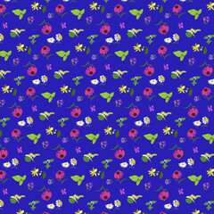 seamless pattern with flowers