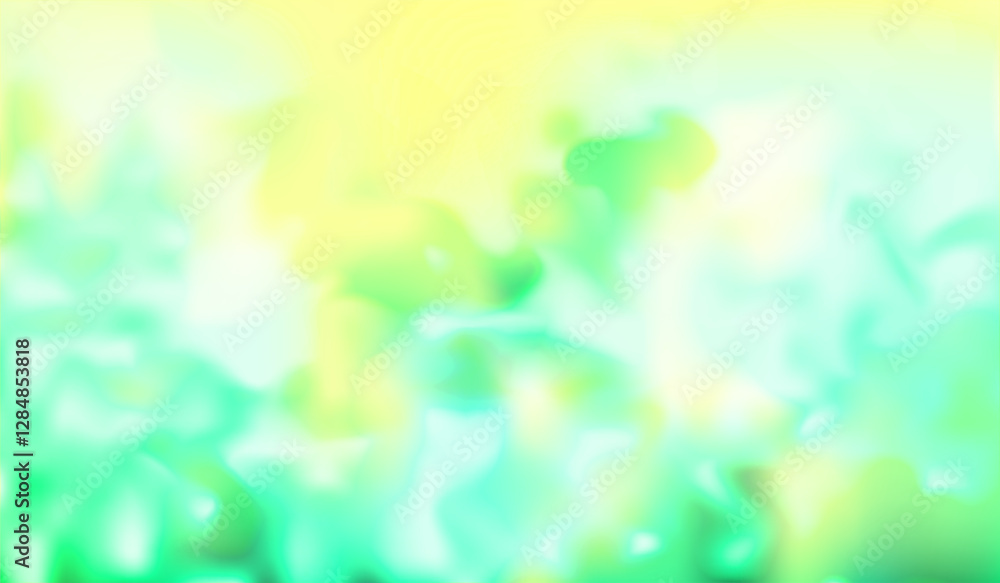 Aufkleber Gradient Spring Background with Green and Yellow Colors. Vector Blur Lite Gradation