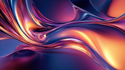 abstract bright and smooth golden light, neon abstract background abstract colorful light, glowing, glowing, glow, in the style of light crimson and navy, sharp perspective angles