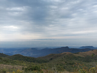 Obraz premium clouds over the mountains
