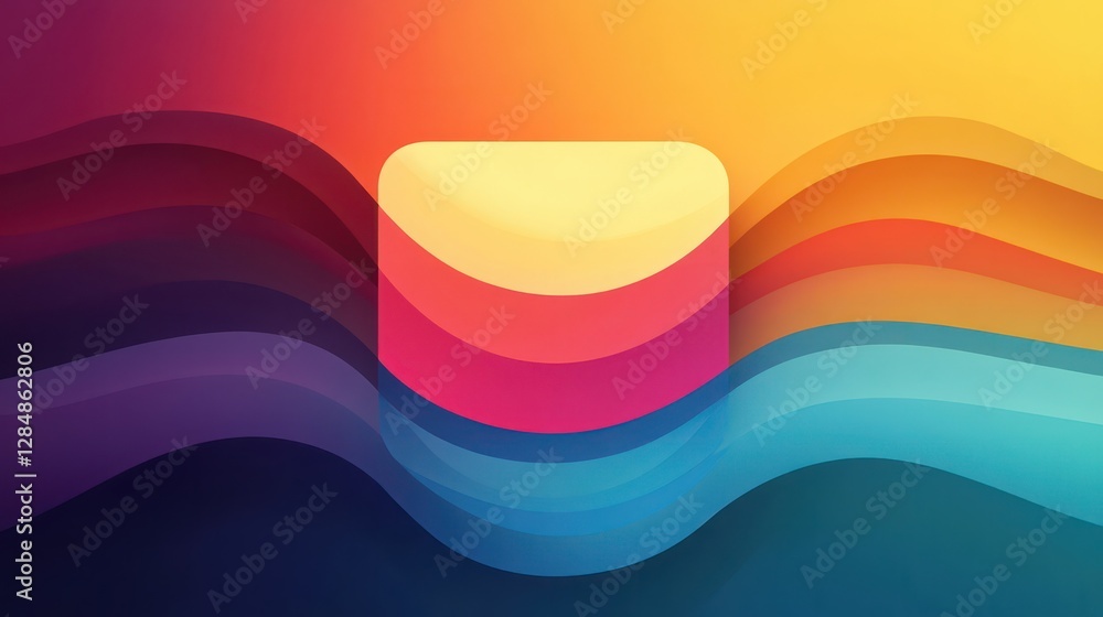 Poster app icon vector-style image of abstract background