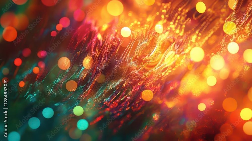 Poster backgrounds featuring abstract light effects or bokeh patterns.