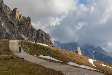 Beautiful Alpine Landscape in the Heart of the Dolomites - Giau Pass (Veneto - Italy)
