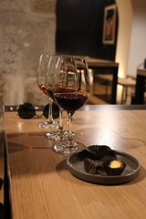a glass of port wine