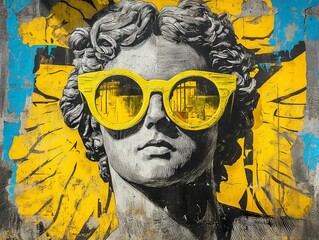 Timeless Elegance: A digital artwork captures the essence of a classical sculpture, blending ancient splendor with contemporary flair