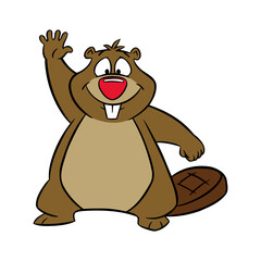 Beaver Stock Illustration Vec...