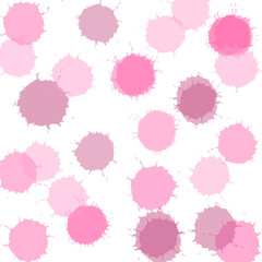 seamless pattern with pink splash