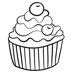 cupcake with cherry