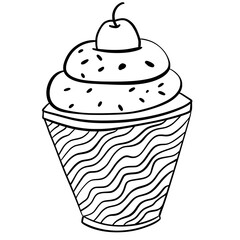 Cupcake craeam outlines 