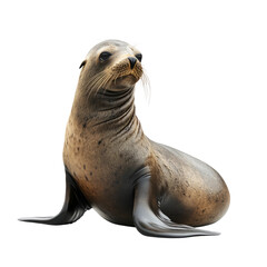 Naklejka premium realistic photo of sea lion, transparent background