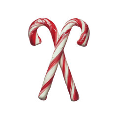 christmas candy cane, white background