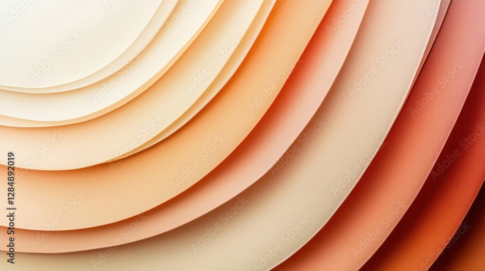Poster soft gradient layers of creamy peachy tones for background design