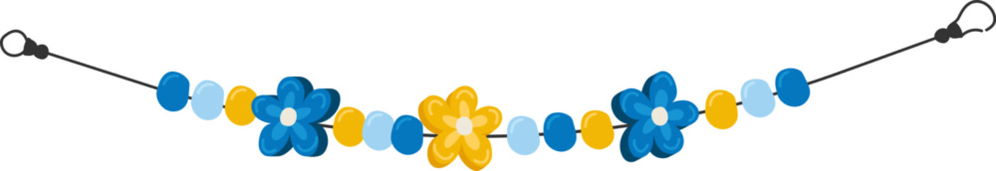 Beaded Flowers Bracelet