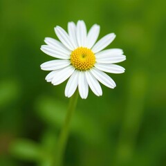 Obraz premium Chamomile daisy in full bloom with its stamens, blossom, flowers, nature