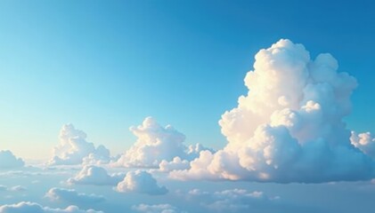 Clouds bring a sense of freedom to the open blue sky, gentle, sky