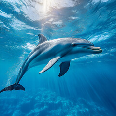 Common bottlenose dolphin tursiops truncatus underwater