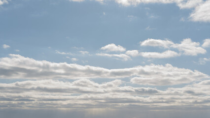 winter sky with clouds