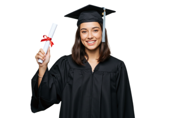Beautiful smiling woman happy university graduate