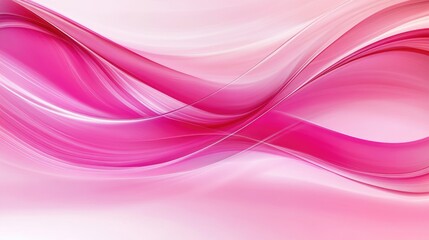 Abstract bright pink waves creating a dynamic, energetic composition with smooth curves
