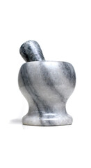 A small mortar and pestle for grinding and mixing spices, herbs, and other ingredients, perfect for small-scale cooking tasks and adding fresh flavors to dishes.
