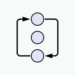 Arrange Icon. Arrangement, Flow. Process, Diagram Symbol. 