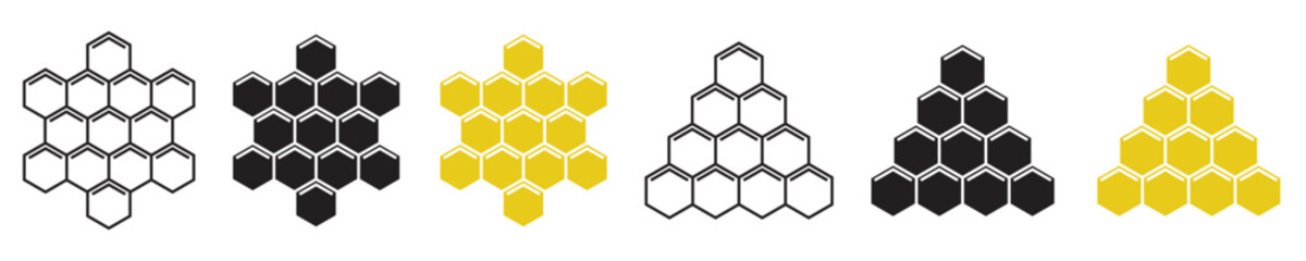 Honeycomb Icon Vector Design Perfect for Social Media Posts Web Banners and Print Materials Featuring Geometric Patterns and Modern Aesthetic with a modern aesthetic, ideal for branding, marketing
