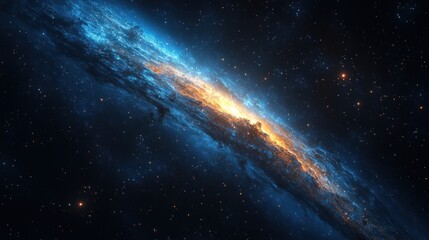 Fototapeta premium Cosmic nebula spiral in deep space