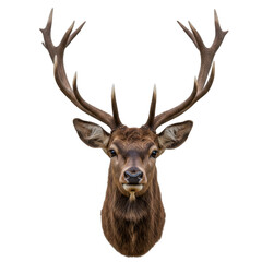 deer head, PNG, deer head with antler, Cutout