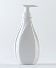 A white dispenser features a unique design and elegant shape