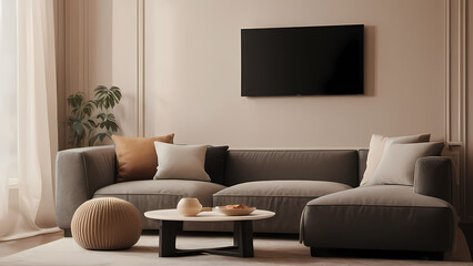 Fototapeta premium Ambient and Relaxing Home Lounge