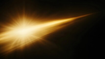 Dramatic golden light rays emerging from the darkness, creating a powerful contrast against the black backdrop
