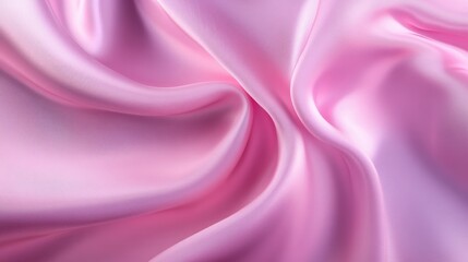 Obraz premium Elegant pink silk fabric background with natural folds and soft highlights