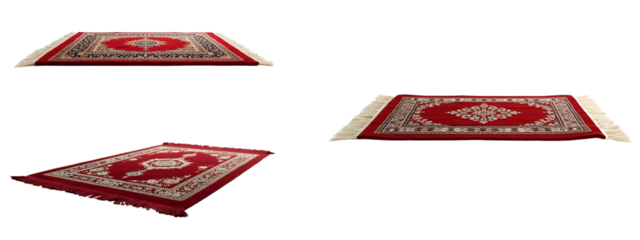 Red Prayer Rug for Ramadan Prayers