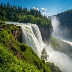 Fototapeta premium waterfall in yosemite